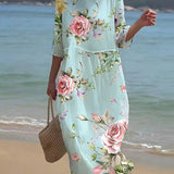 Verónica | Maxi Dress Floral at Sunset