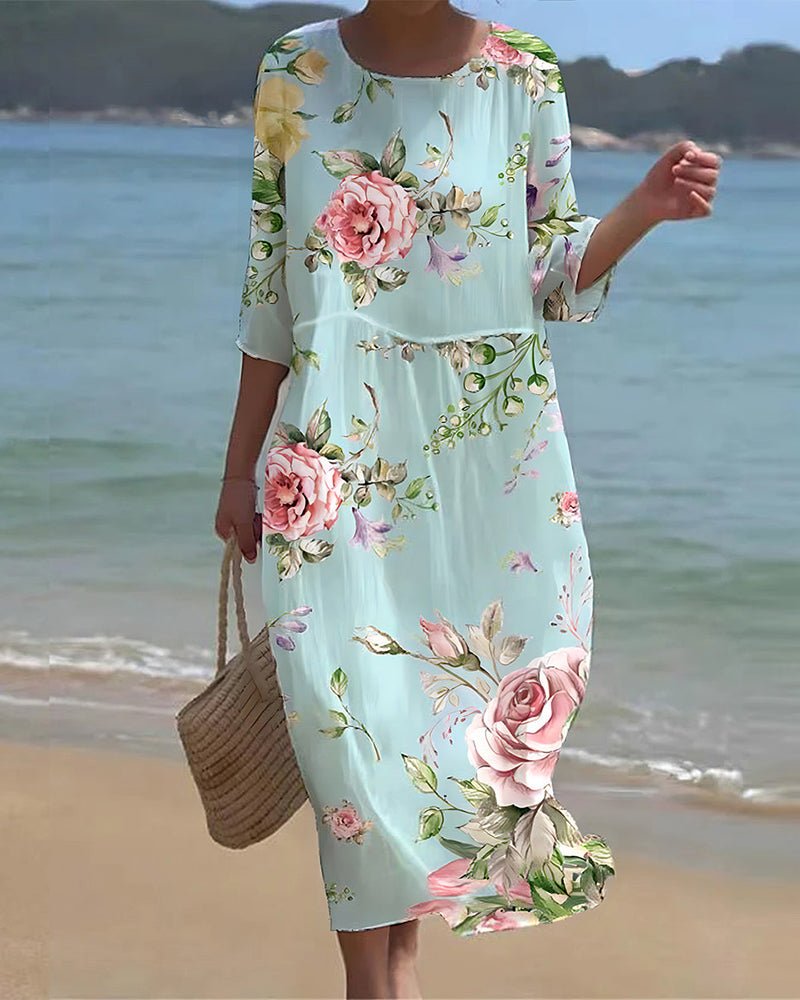 Verónica | Maxi Dress Floral at Sunset