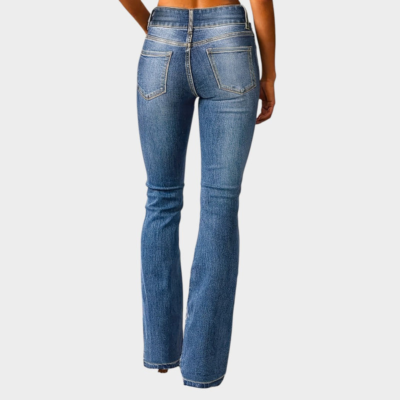 Aya™ | High-Waisted Flared Jeans