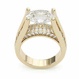 Victoria – Radiant ring with side embellishments.