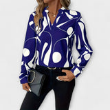 Katherine | Elegant Long Sleeve Blouse with V-Neck