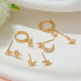 Pavlína – Elegant gold earrings with a contemporary design.