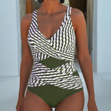 Ashley™ | Cross-Design Swimsuit for Casual Resort Style