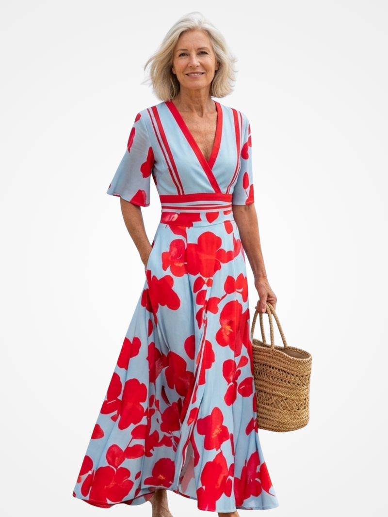 Cristina | Elegant Spring Maxi Dress