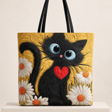 Black Cat & Daisies | Sweet Charm