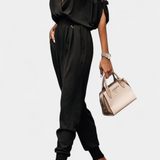 Solene Mono Casual with Off-Shoulder and Elastic Waist
