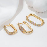 Lara - Gold Earrings with Elegant Curved Design
