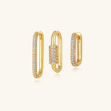 Lara - Gold Earrings with Elegant Curved Design