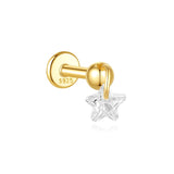 Selina – Elegant gold earrings with a mobile design.