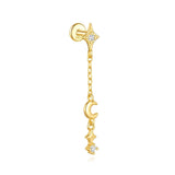 Selina – Elegant gold earrings with a mobile design.