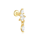 Selina – Elegant gold earrings with a mobile design.