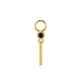 Theresia – Gold earrings with elegant curve.