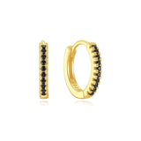 Theresia – Gold earrings with elegant curve.
