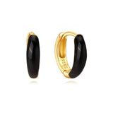 Theresia – Gold earrings with elegant curve.