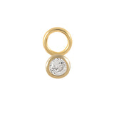 Theresia – Gold earrings with elegant curve.