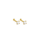 Marta – Gold Earrings with Classic Design.
