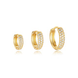 Sina – Gold earrings with a touch of minimalist elegance.