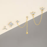 Leonie-Klara – Elegant shiny gold earrings.