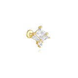 Leonie-Klara – Elegant shiny gold earrings.