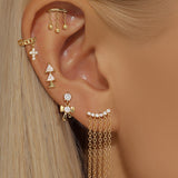 Tanja – Gold Earrings with Elegant Shine