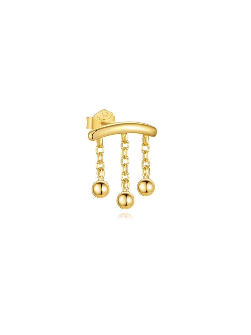 Tanja – Gold Earrings with Elegant Shine