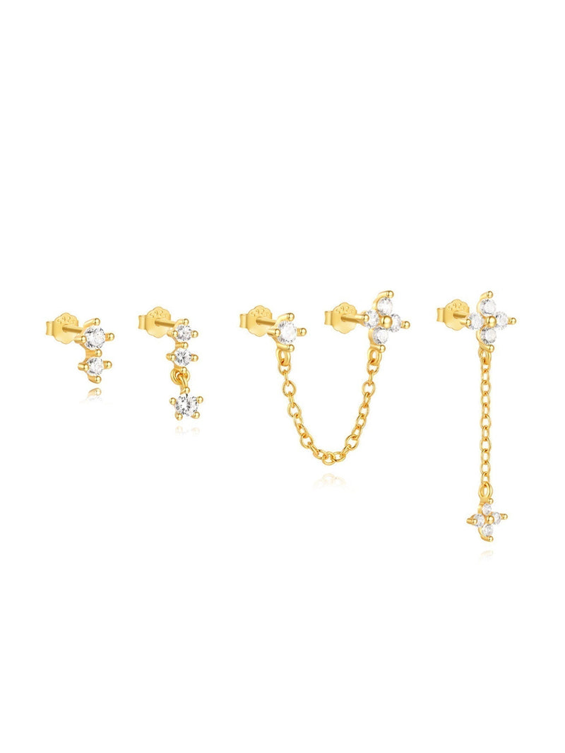 Mira – Elegant gold earrings with a smooth finish.