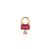 Elena – Gold earrings with textured design.