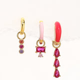 Elena – Gold earrings with textured design.