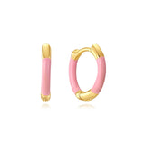 Elena – Gold earrings with textured design.