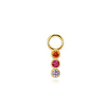Elena – Gold earrings with textured design.