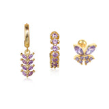 Isabela – Elegant gold earrings with geometric design.