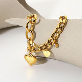 Francis – Gold bracelet with large round links.