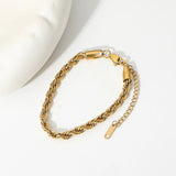 Lena – Gold bracelet with elegant cord design