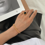 Lena – Gold bracelet with elegant cord design