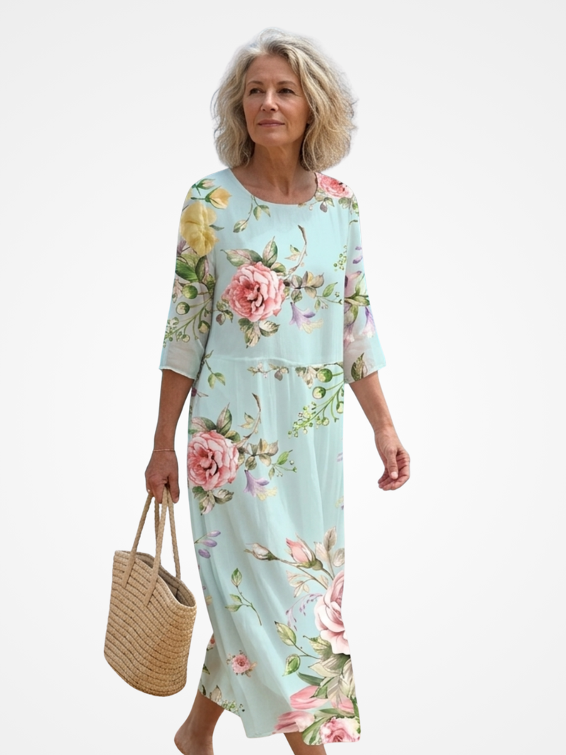 Verónica | Maxi Dress Floral at Sunset