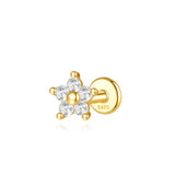 Clarissa – Gold earrings with an elegant square design.