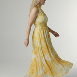 Sylin™ | Gathered Halter Midi Dress