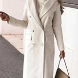Long double-breasted coat
