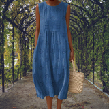 Genoveva | Maxi Dress Without Sleeves with Pockets