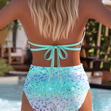 Helen™ | Sexy Printed Top Two-Piece Bikini
