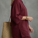 Georgiana™ | Tunic with V-neck and Gathered Pants