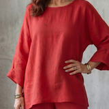 Prue™ | Loose Tunic and Wide Leg Pants Set