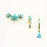 Gold earrings with elegant Victorian design-Anna.