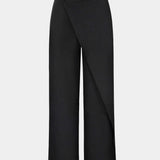 Oaklyn Straight Pants with Modern Draping