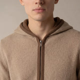 Santoni Extrafine Hoodie Cream