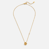 Leonora – Double gold necklace with elegant heart-shaped detail