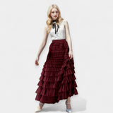 Elegant skirts with decorative tulle detail