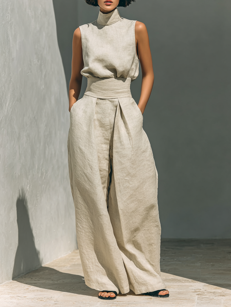 Venancia™ | Minimalist Set Top and Wide Pants