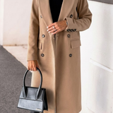 Long double-breasted coat