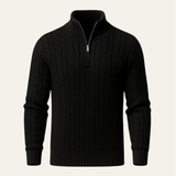 Sero Zip Knit Black